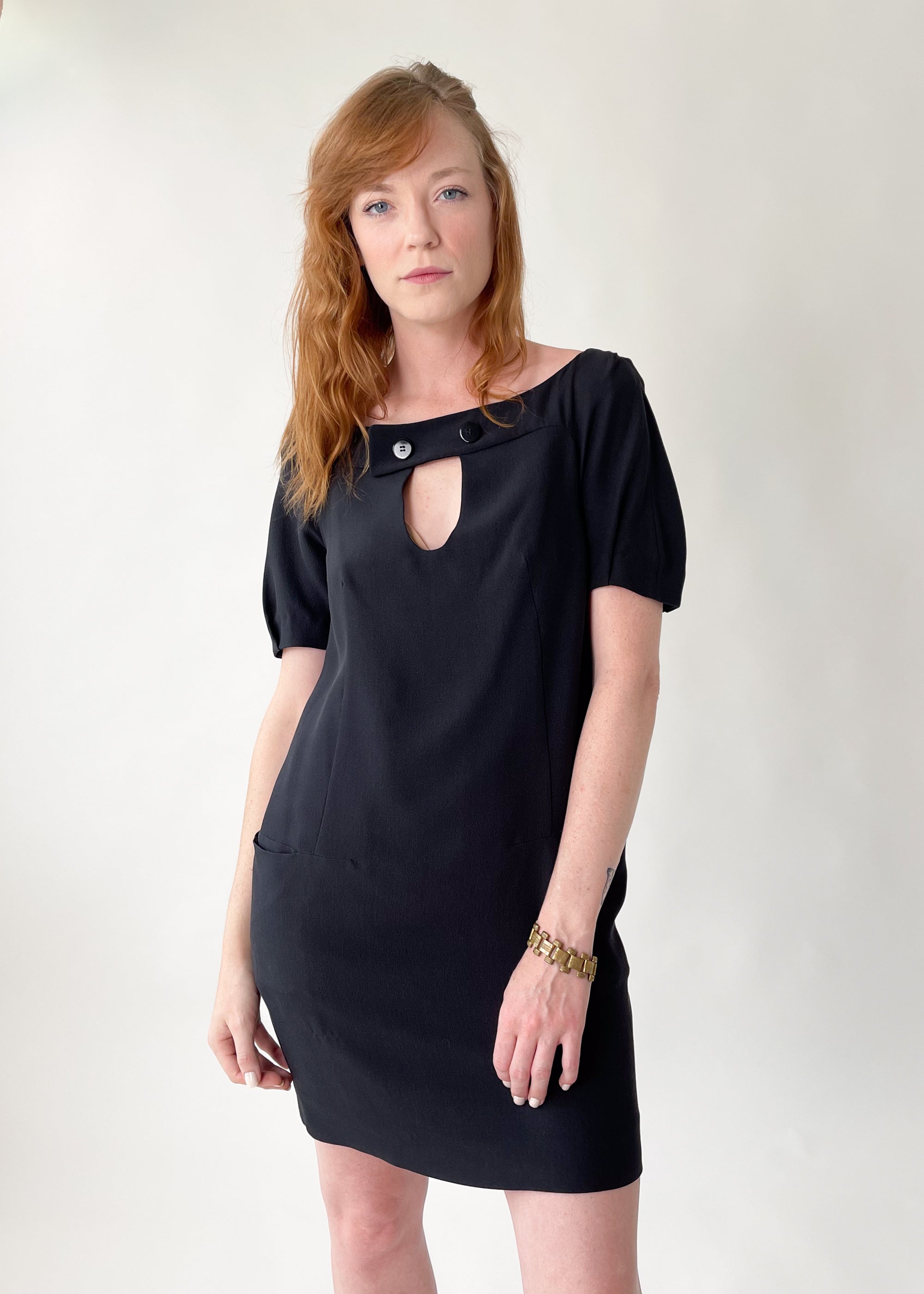 Vintage Chloe Black Mini Dress - Raleigh Vintage Vintage Chloe Black Mini Dress - Raleigh Vintage