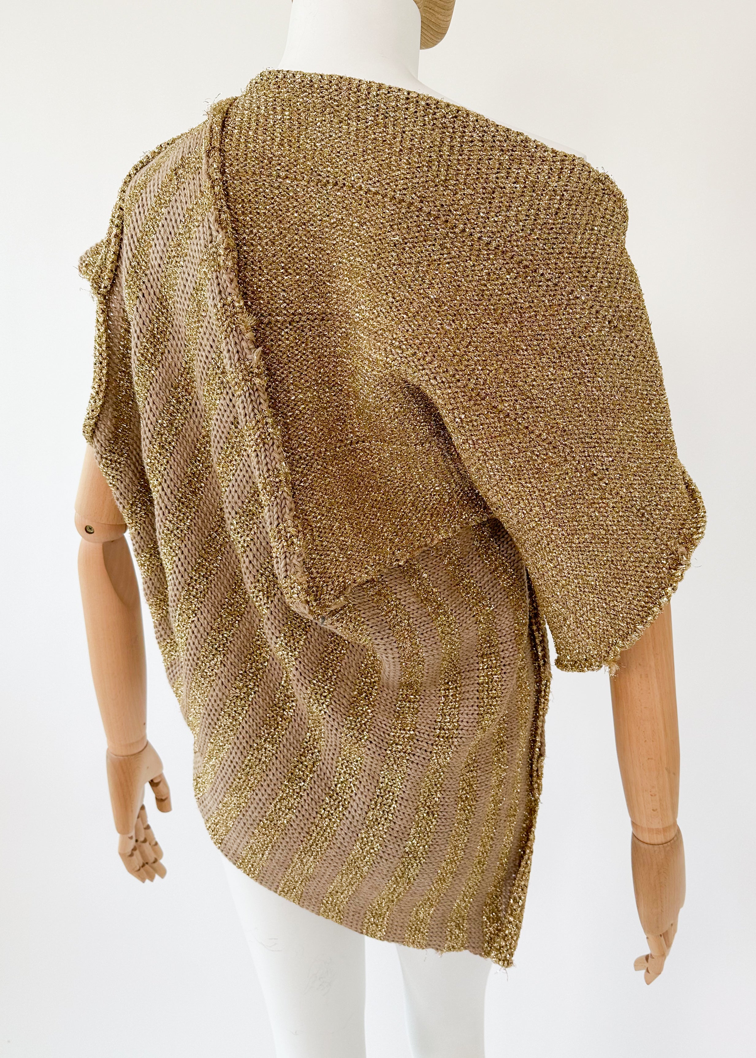 Comme des Garcons Metallic Knit Top Spring 1985