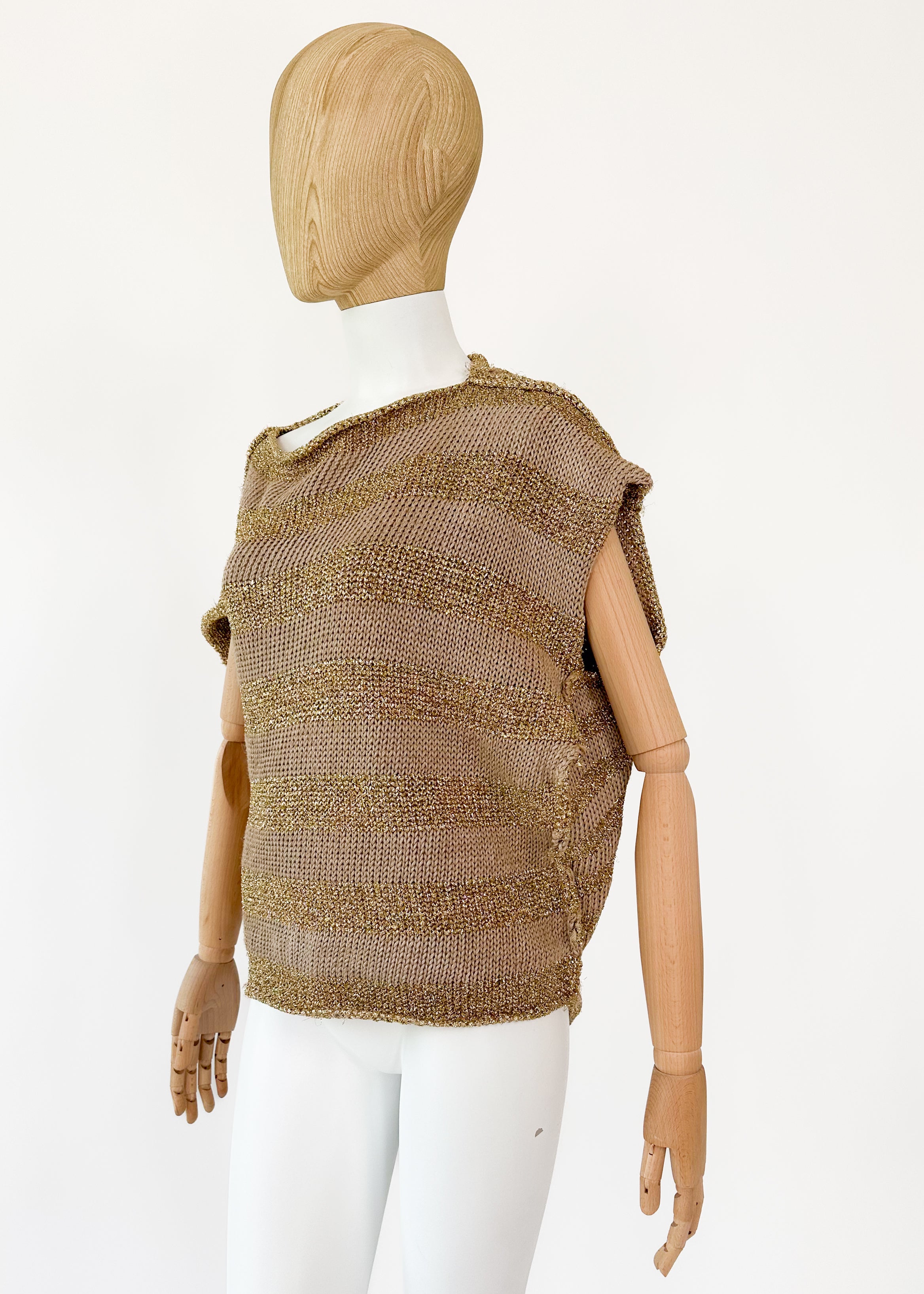 Comme des Garcons Metallic Knit Top Spring 1985