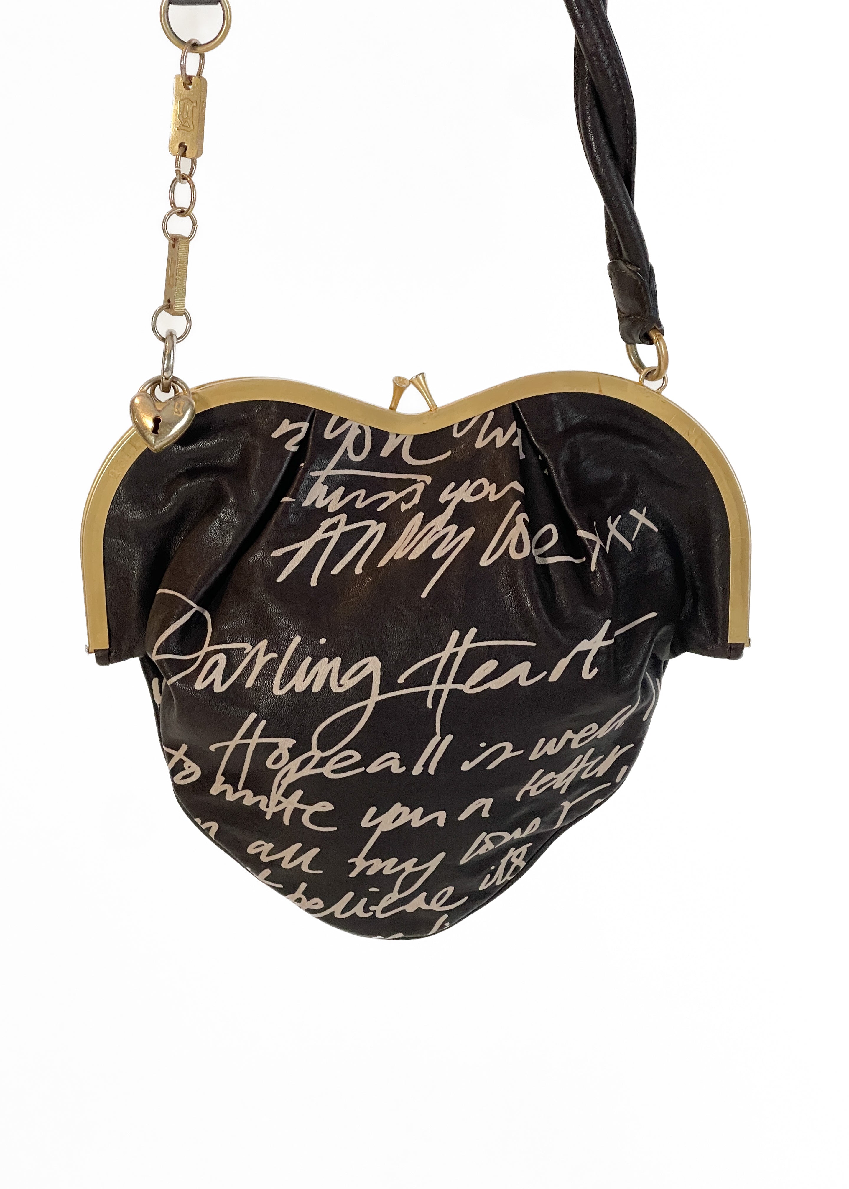 Vintage Galliano 1990s Heart Purse