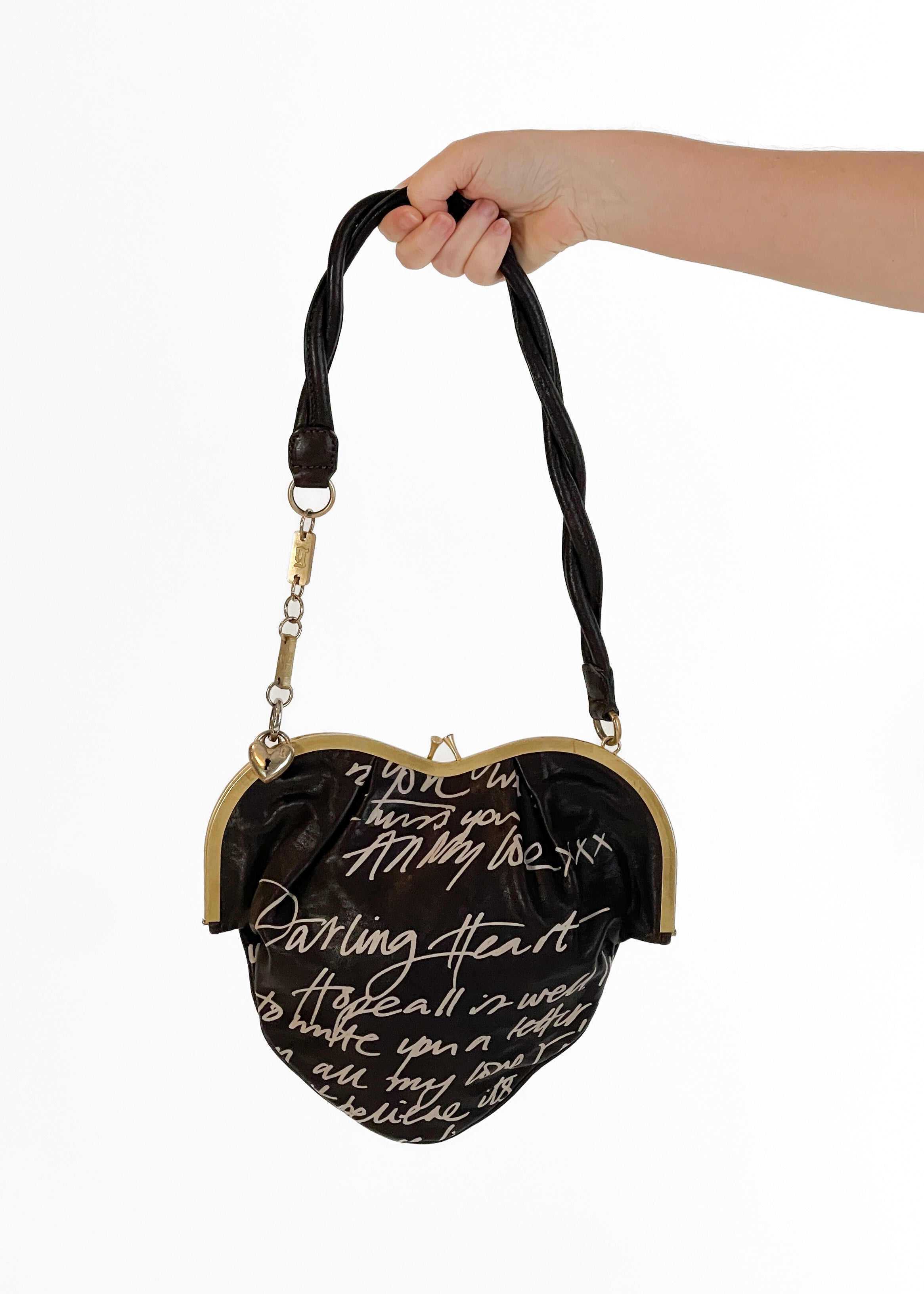 Vintage Galliano 1990s Heart Purse