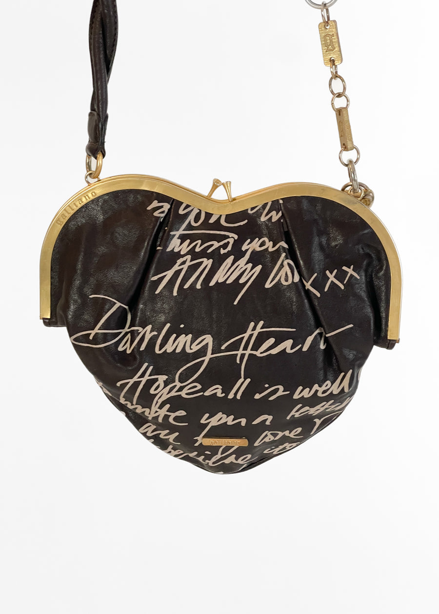 Vintage Galliano 1990s Heart Purse