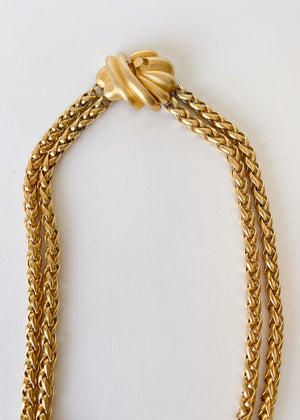 Vintage Givenchy Double Chain Necklace