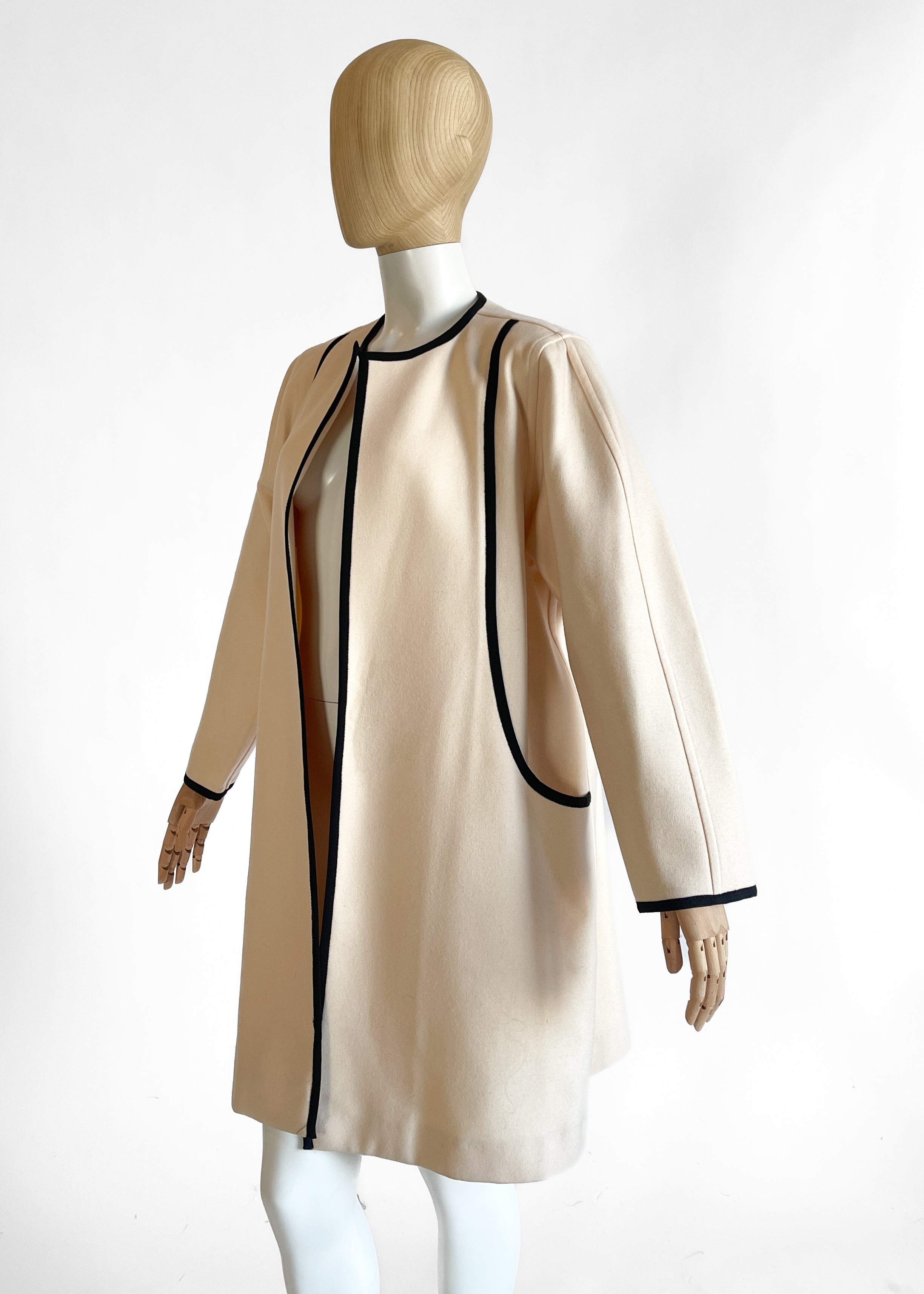 Vintage Givenchy Winter White Wool Coat