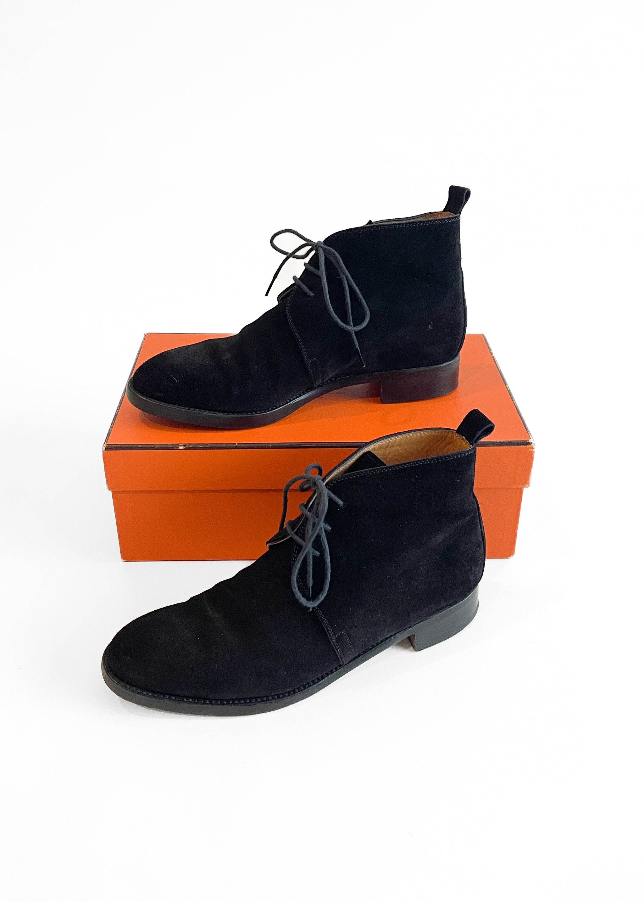 Vintage Hermès Suede Boots