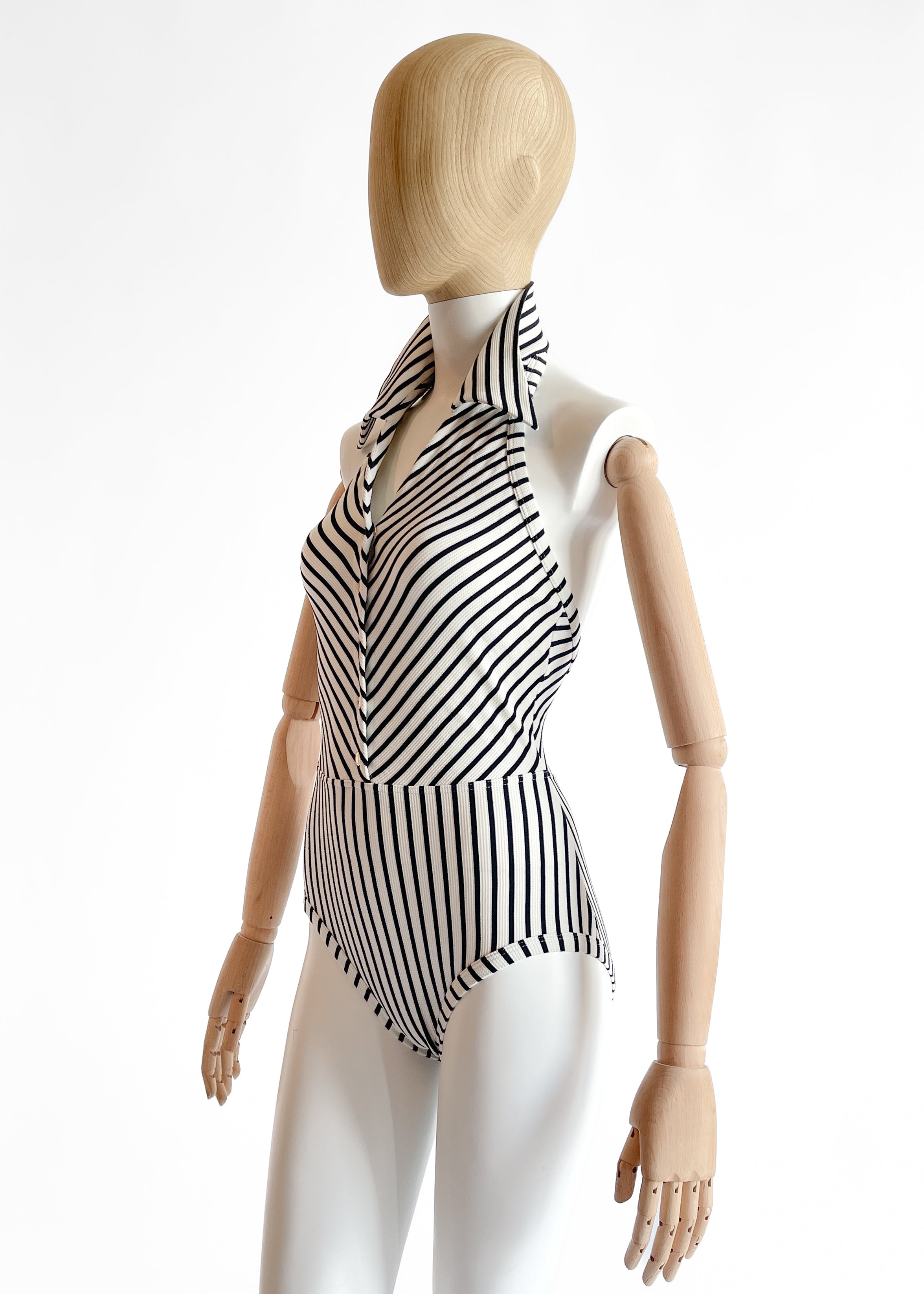 Vintage Hermès Striped Bathing Suit