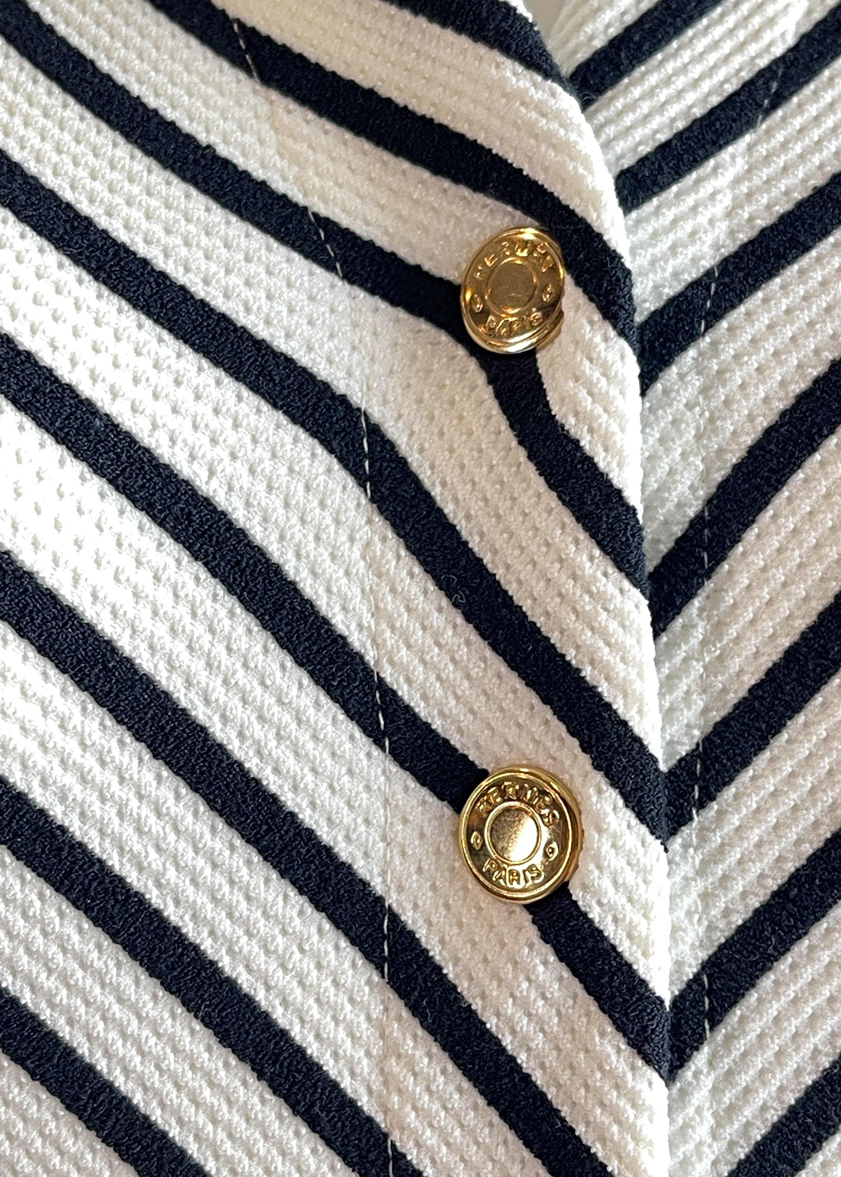 Vintage Hermès Striped Bathing Suit