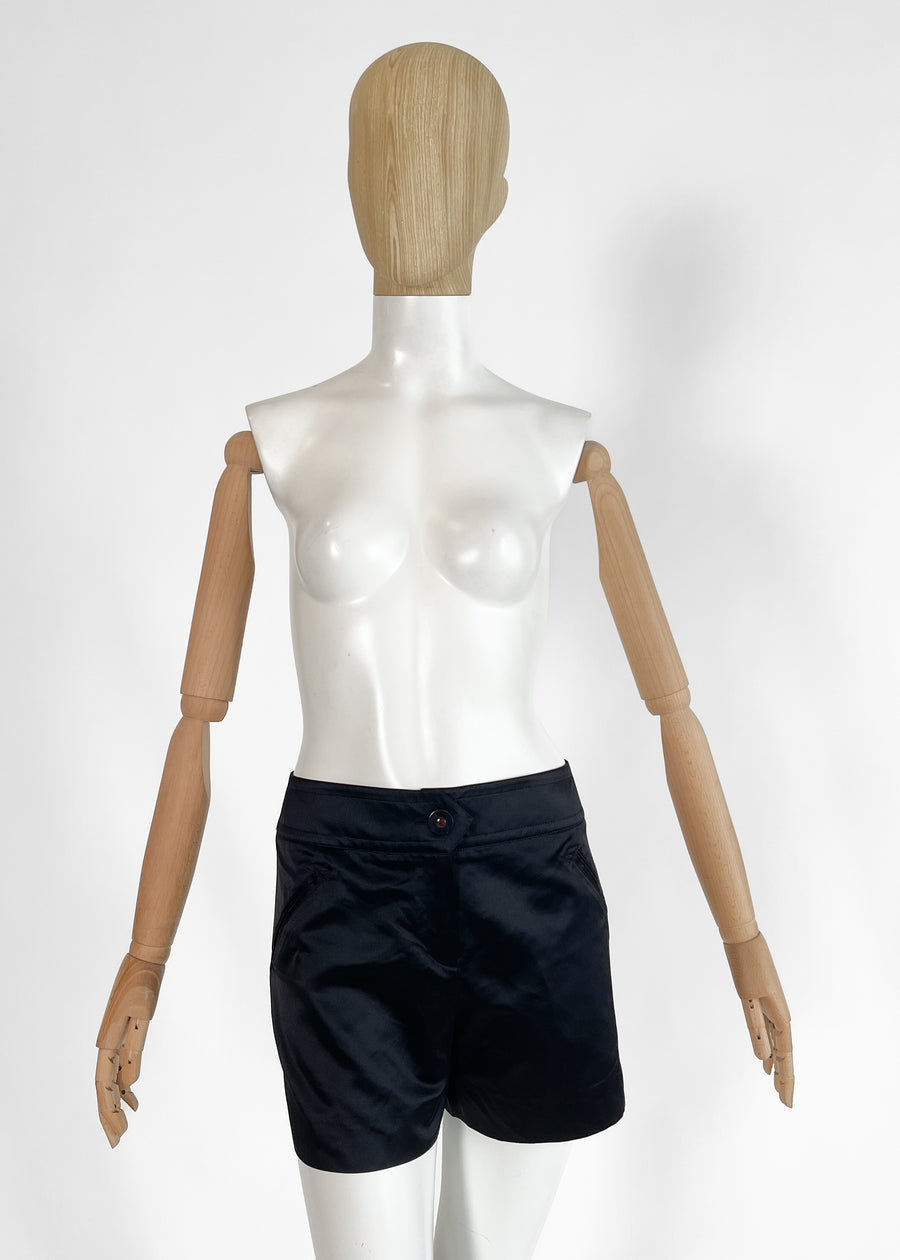 Vintage Ines de la Fressange Satin Shorts