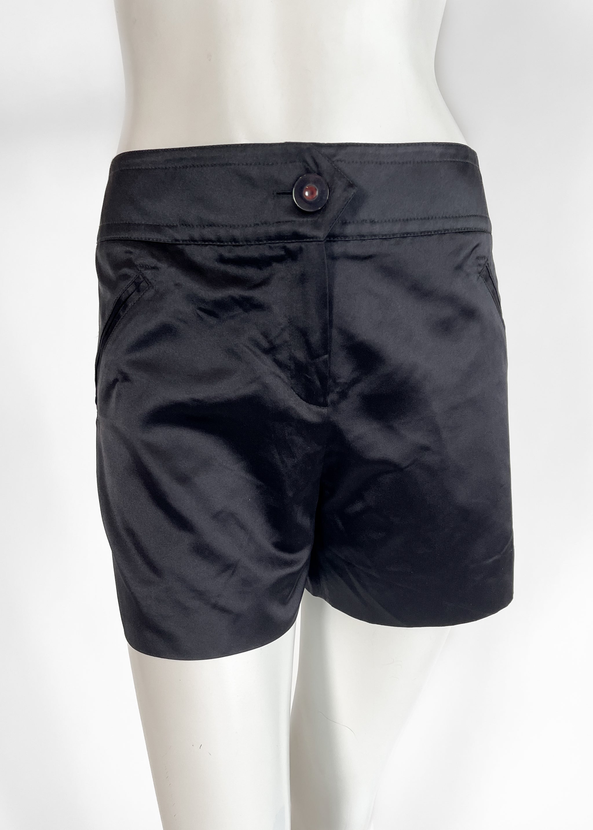 Vintage Ines de la Fressange Satin Shorts