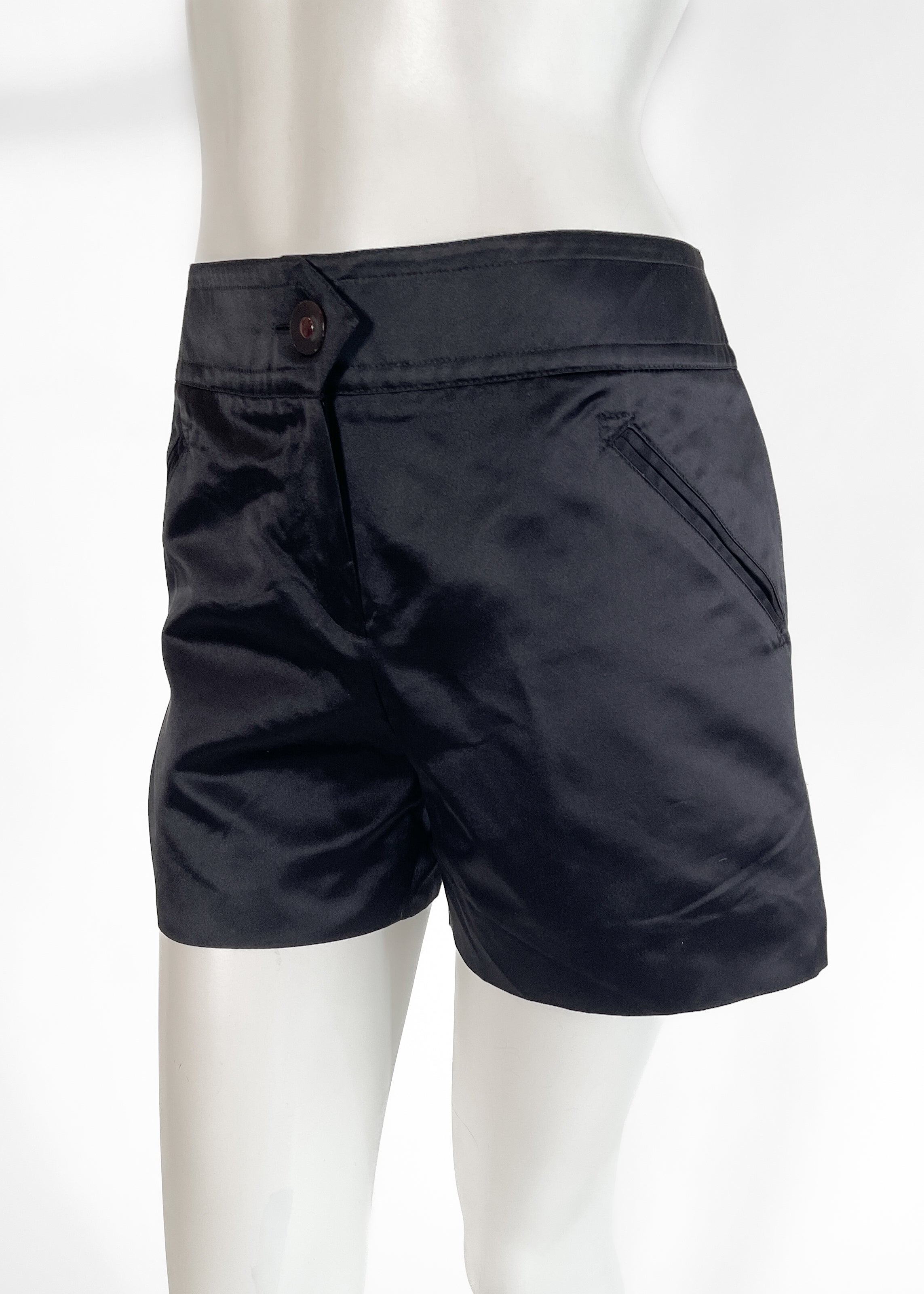 Vintage Ines de la Fressange Satin Shorts