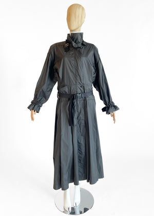 1970s Issey Miyake Trench Coat with Seatbelt Straps