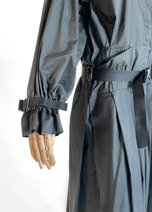 1970s Issey Miyake Trench Coat with Seatbelt Straps