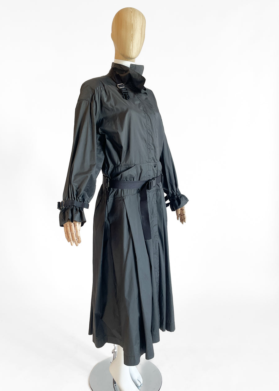 1970s Issey Miyake Trench Coat with Seatbelt Straps