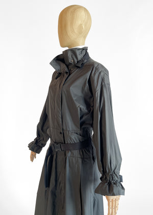 1970s Issey Miyake Trench Coat with Seatbelt Straps