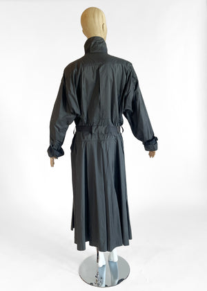 1970s Issey Miyake Trench Coat with Seatbelt Straps