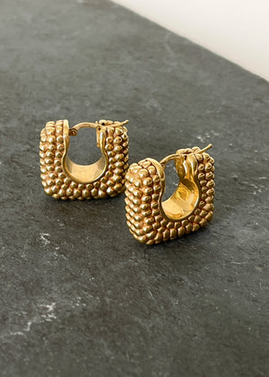 Italian 14K Gold Hoop Earrings