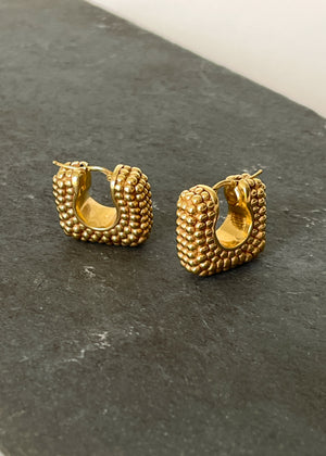 Italian 14K Gold Hoop Earrings