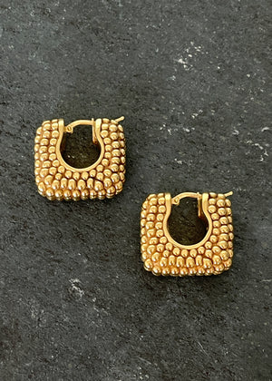 Italian 14K Gold Hoop Earrings