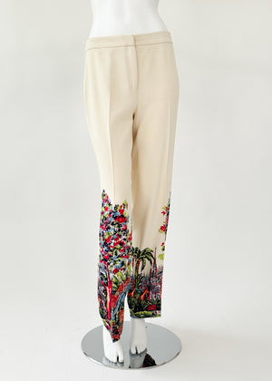 Vintage Moschino 1997 Tropical Print Pant Suit