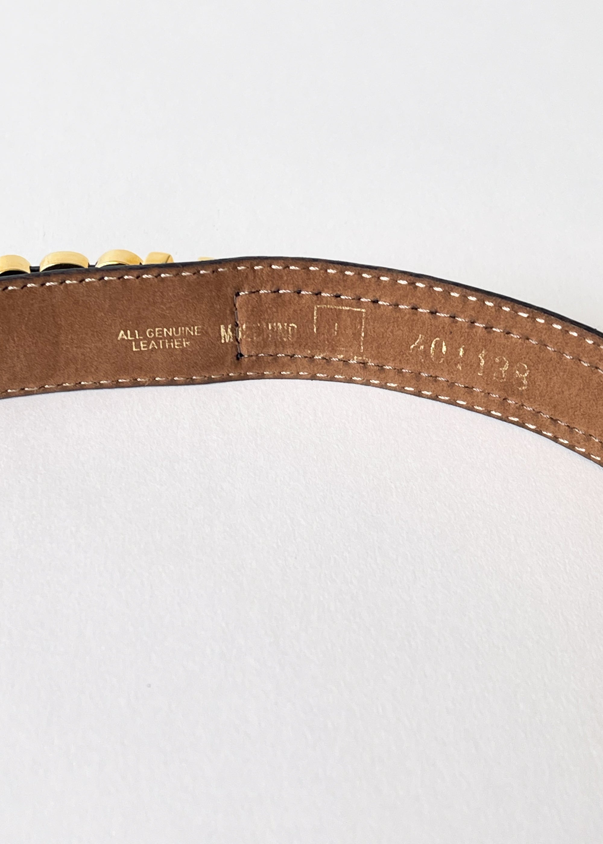 Vintage Moschino Letter Belt