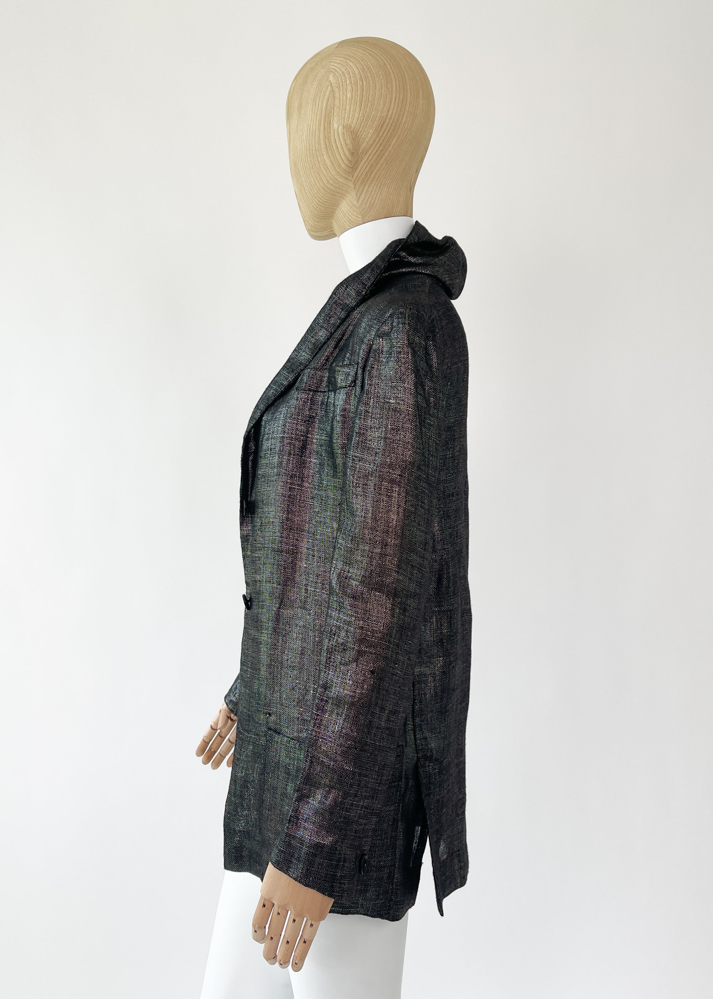 Vintage Romeo Gigli Shimmer Linen Jacket 1992