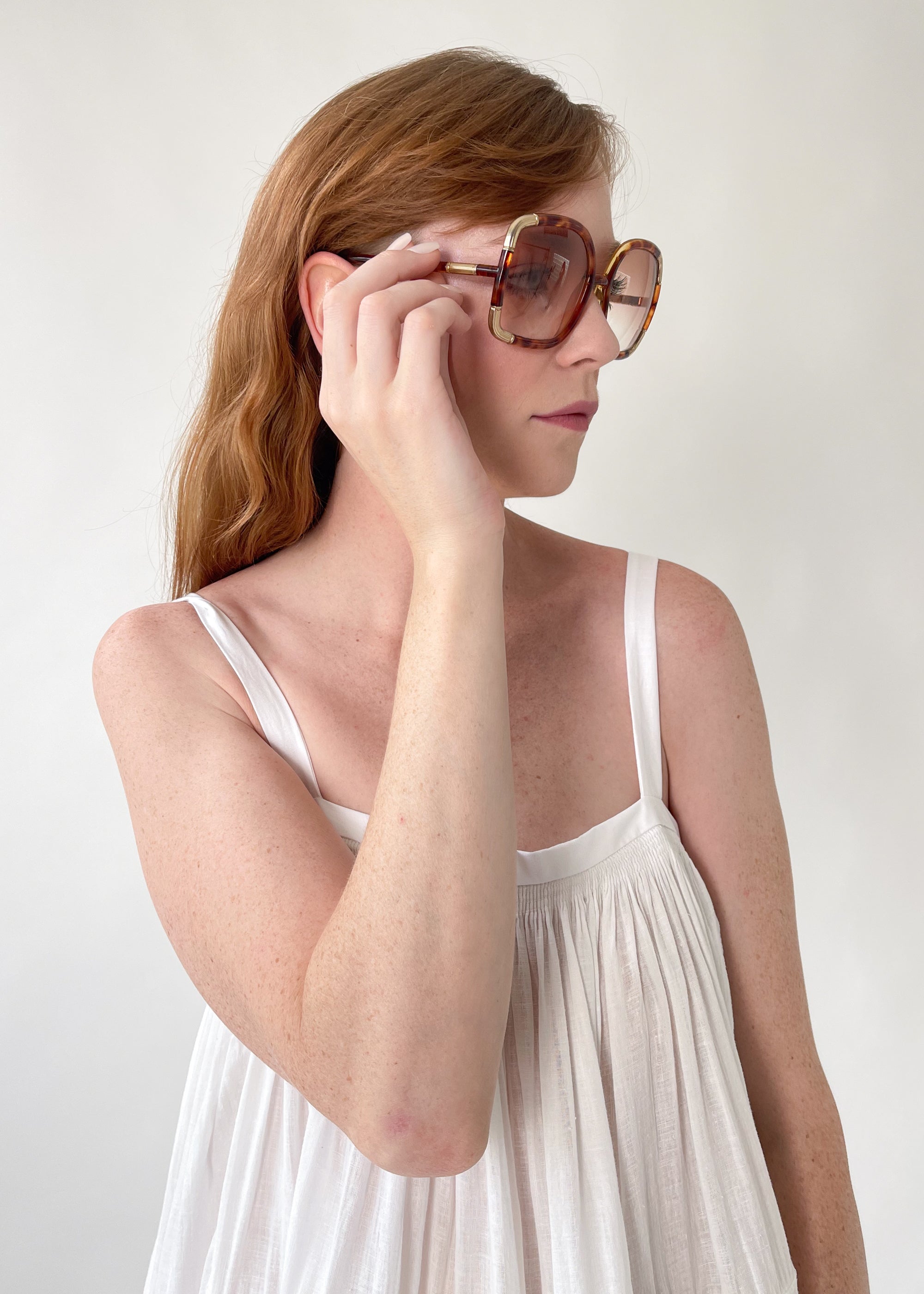 Vintage Ted Lapidus Oversized Sunglasses