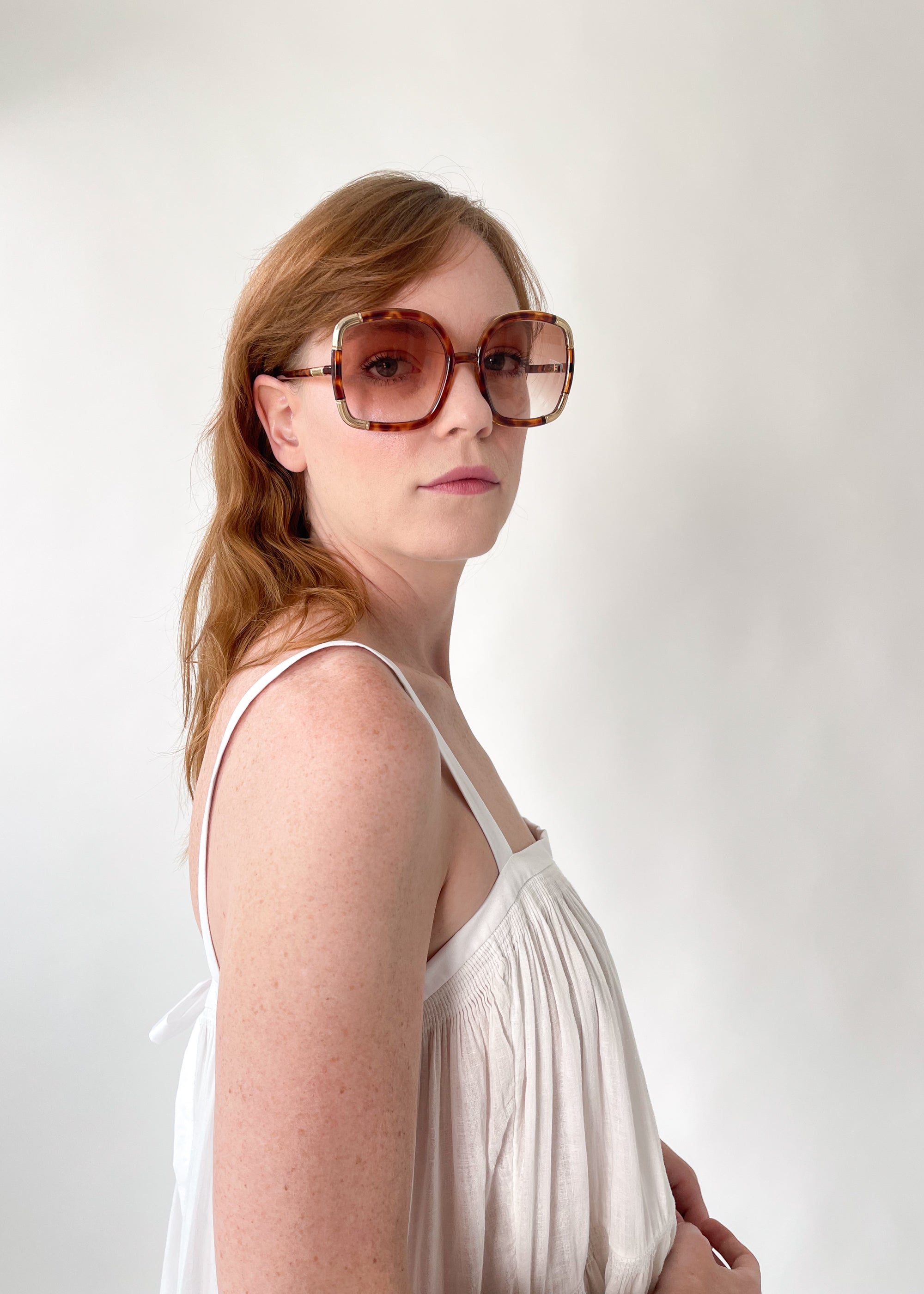 Vintage Ted Lapidus Oversized Sunglasses