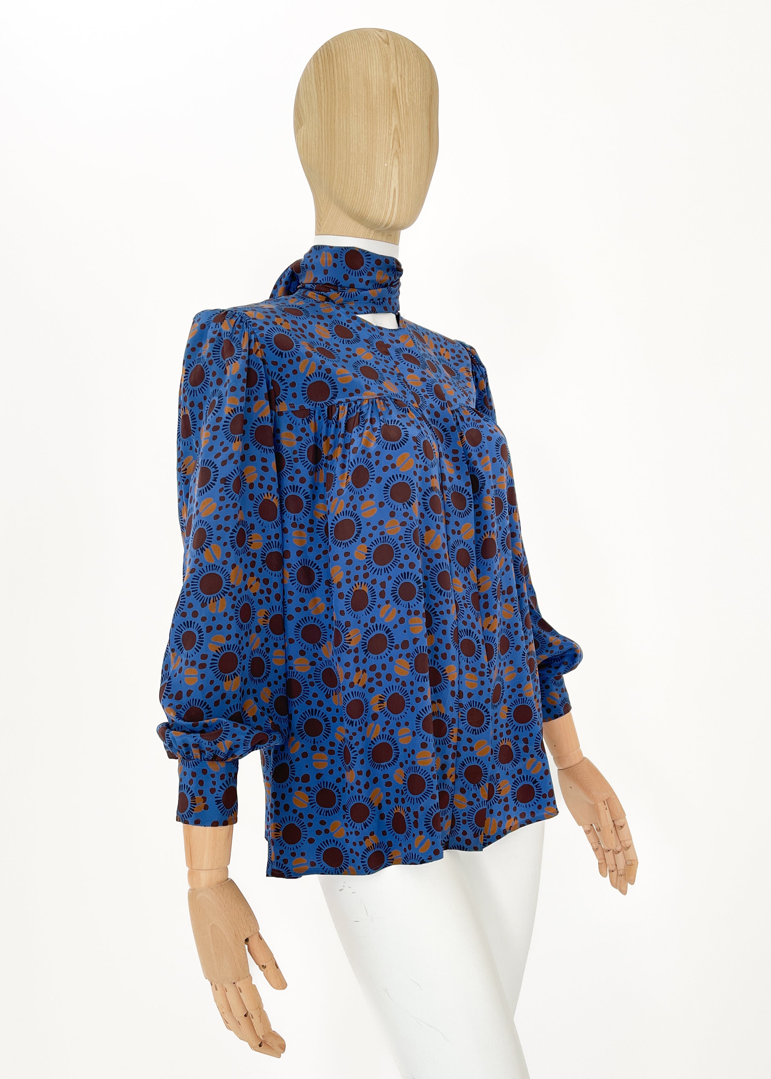 Vintage Yves Saint Laurent 1980s Silk Blouse