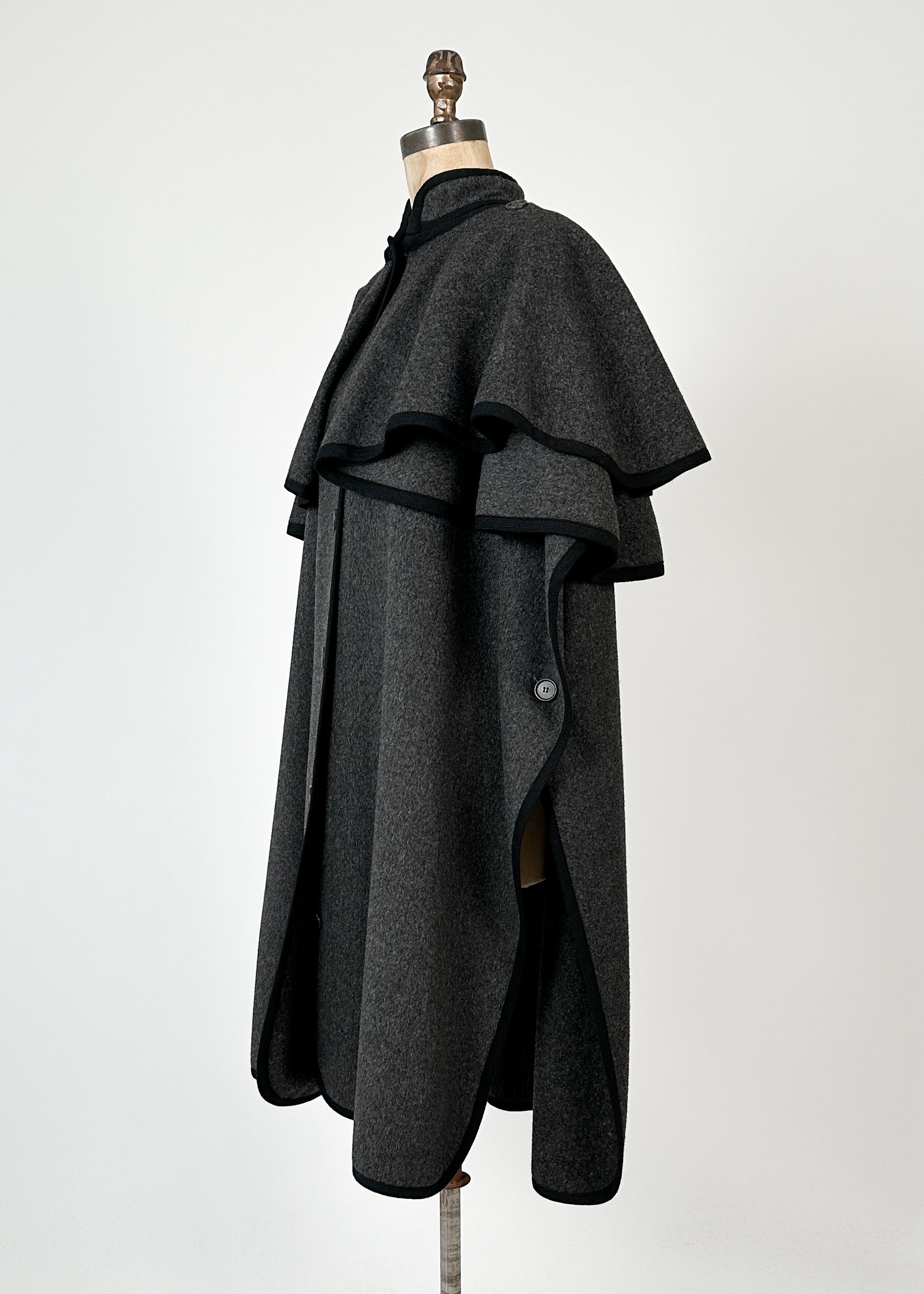 Vintage 1970s Yves Saint Laurent Wool Cape