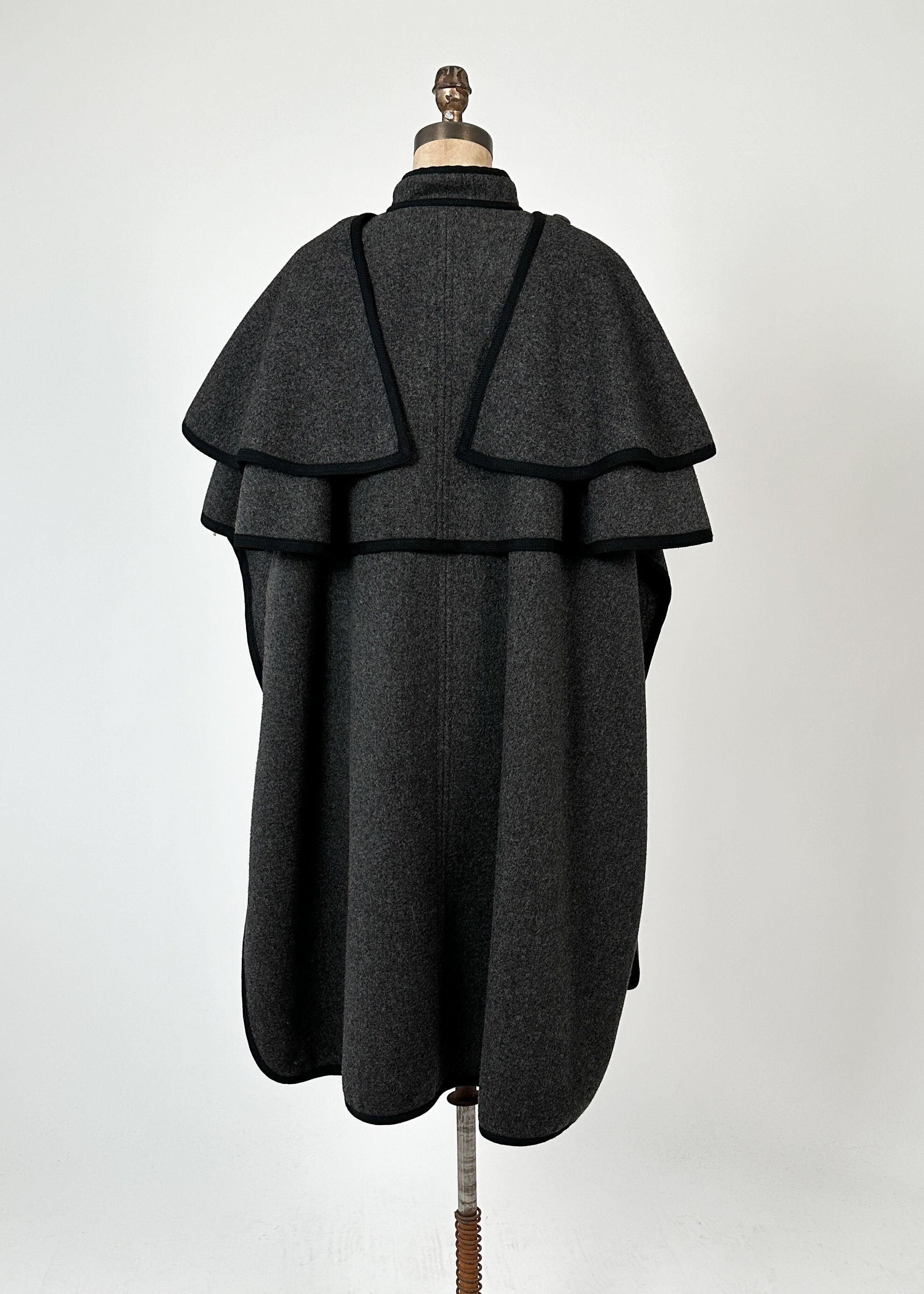 Vintage 1970s Yves Saint Laurent Wool Cape