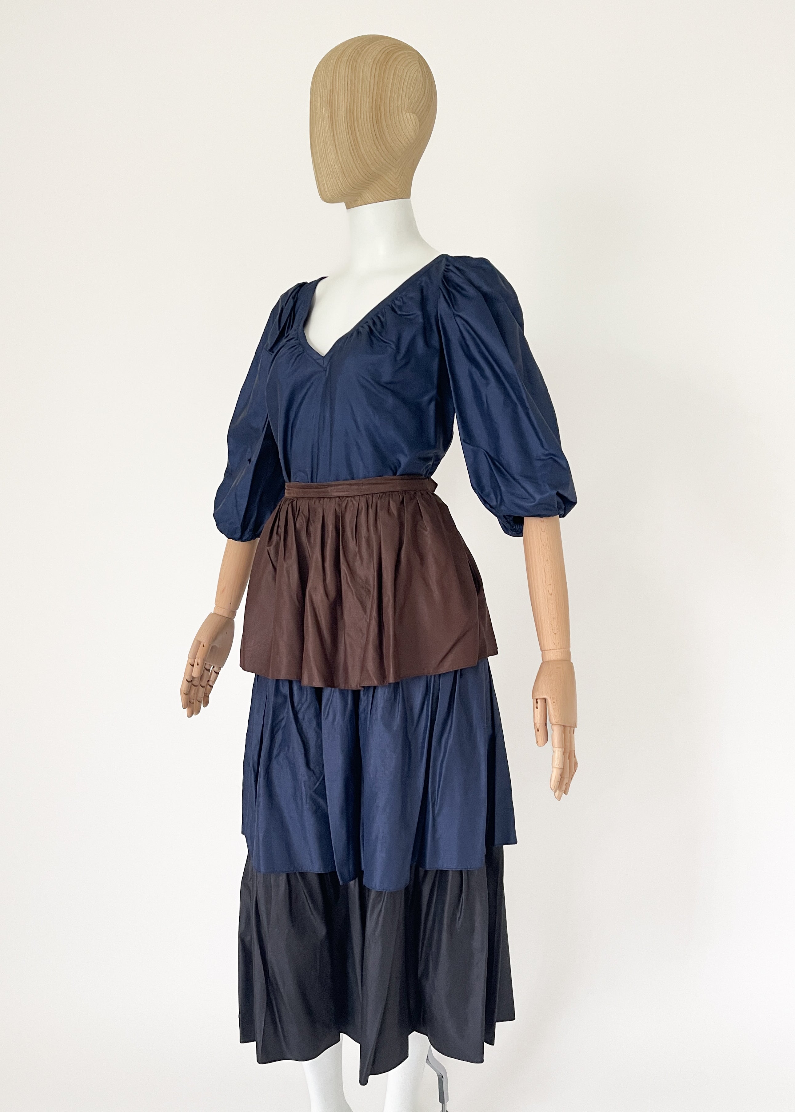 Yves Saint Laurent Spring 1980 Silk Ensemble