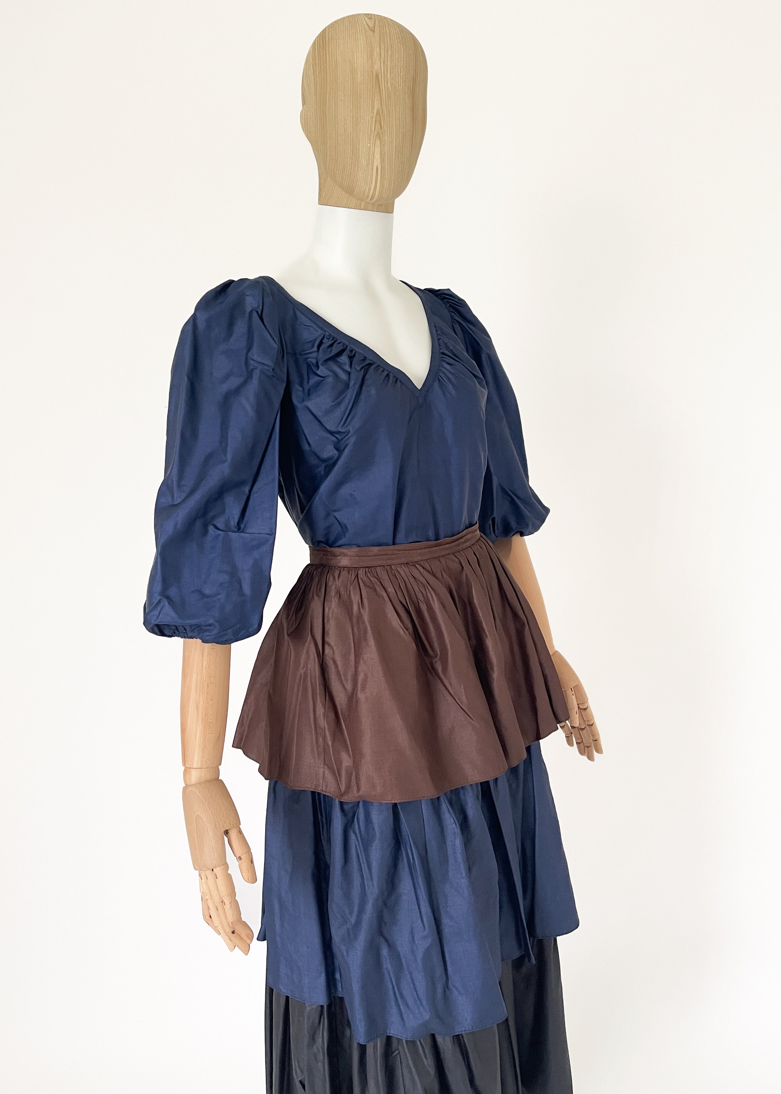 Yves Saint Laurent Spring 1980 Silk Ensemble