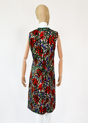 Vintage Yves Saint Laurent Summer Silk Dress 1984