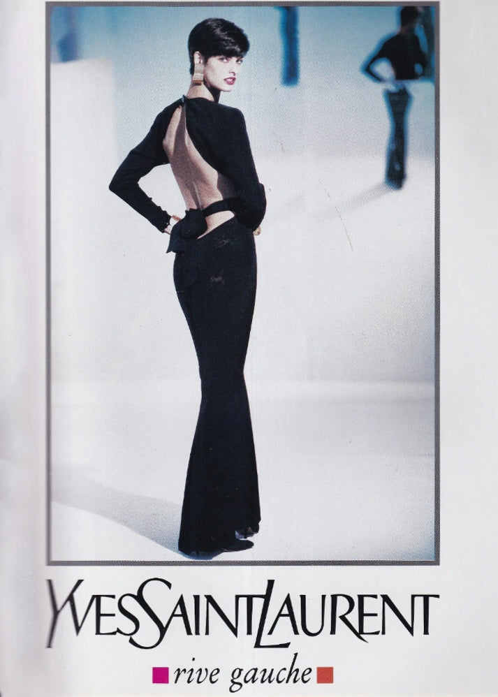 Vintage Yves Saint Laurent Backless Dress 1989