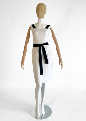 Vintage 1993 Yves Saint Laurent Linen Dress