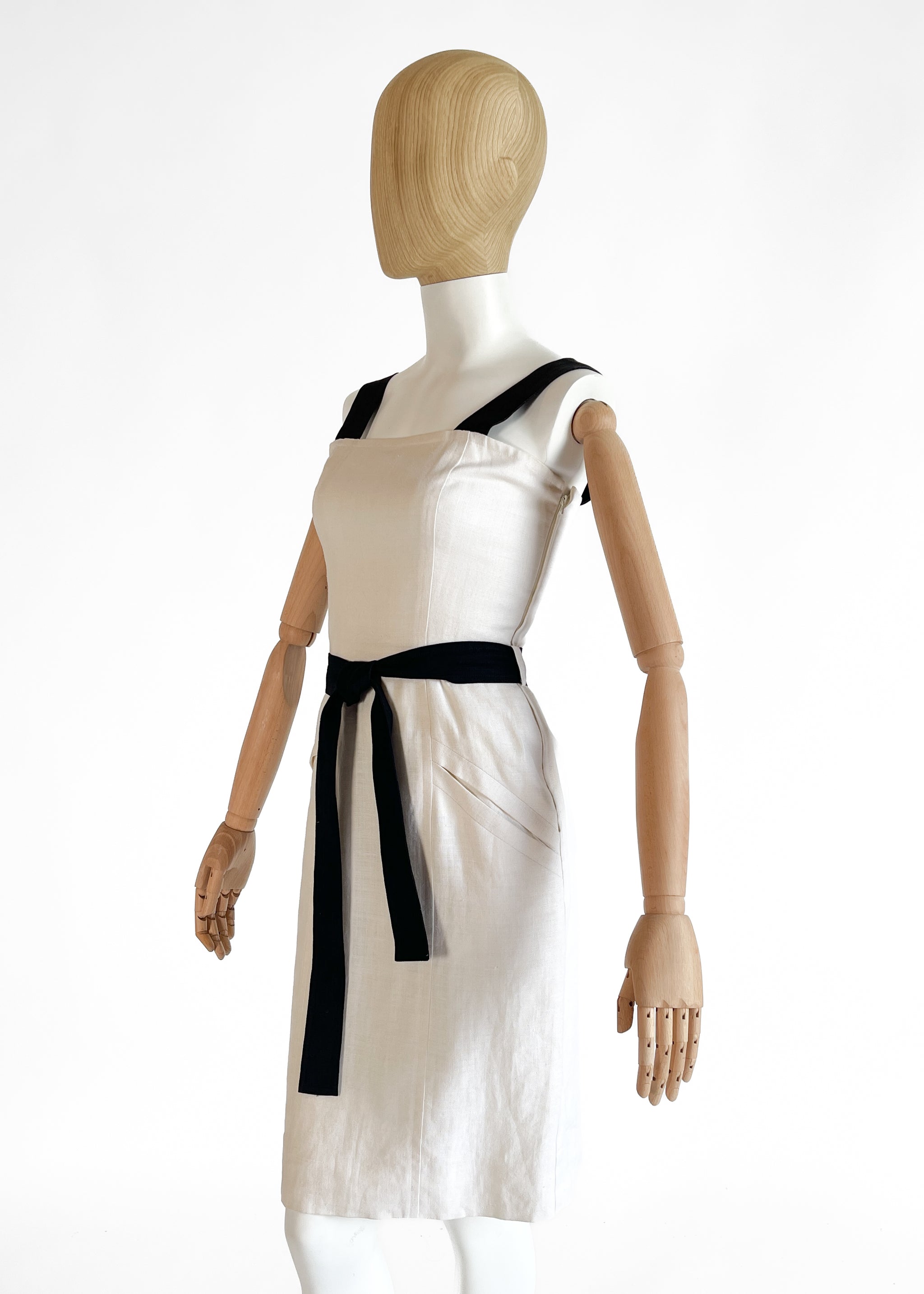 Vintage 1993 Yves Saint Laurent Linen Dress - Raleigh Vintage Vintage 1993 Yves Saint Laurent Linen Dress - Raleigh Vintage