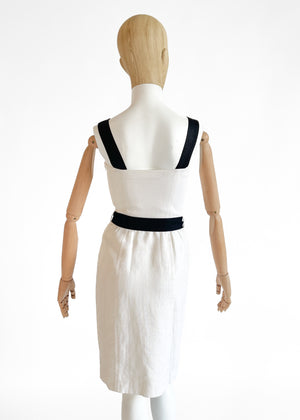 Vintage 1993 Yves Saint Laurent Linen Dress