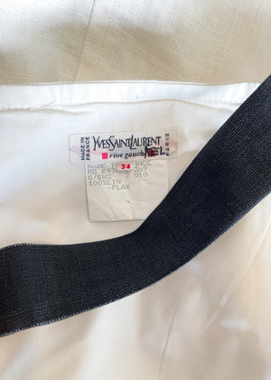 Vintage 1993 Yves Saint Laurent Linen Dress