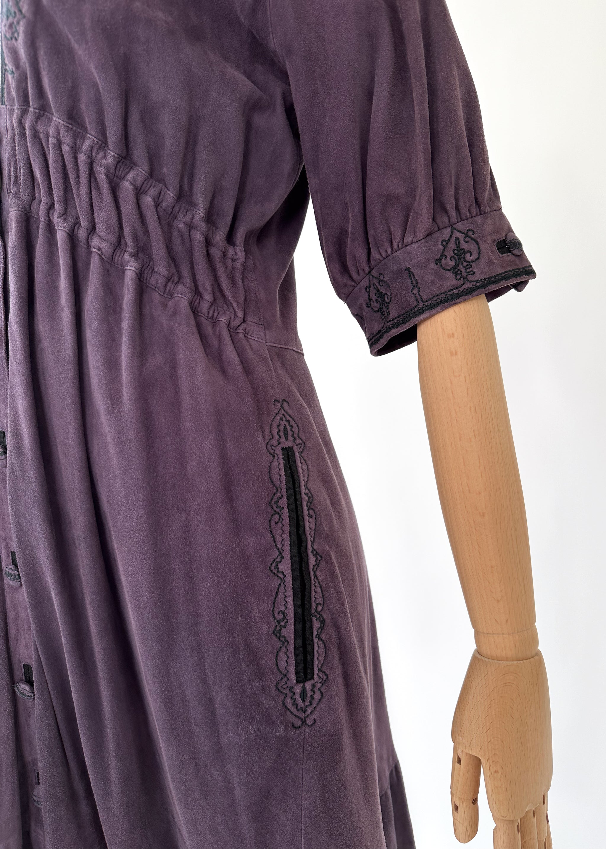 longchamp purple suede dress A beautiful evening with @longchamp