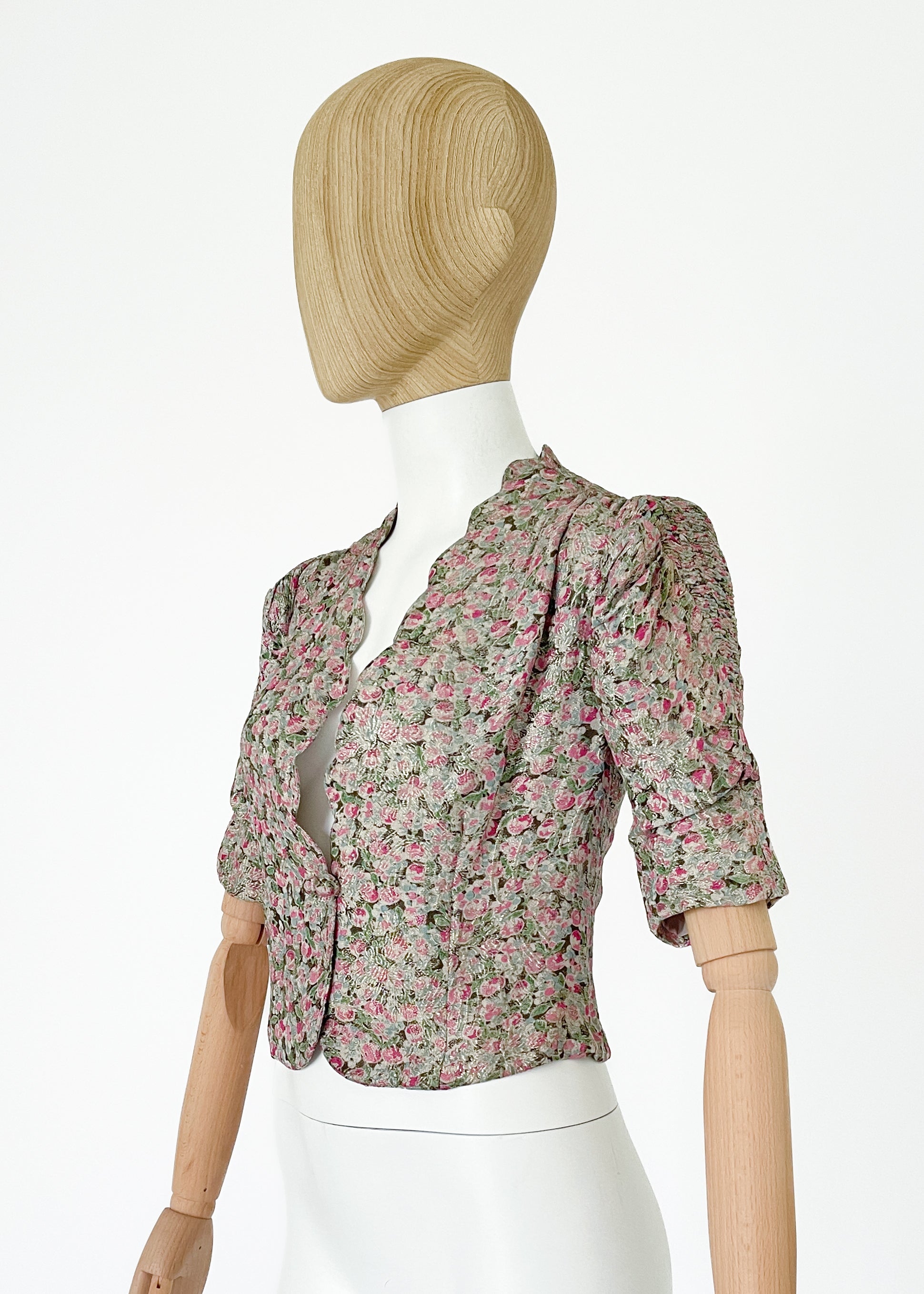 Vintage 1930s Lamé Cropped Jacket