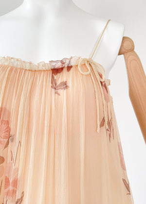 Vintage 1970s Gina Fratini Silk Dress
