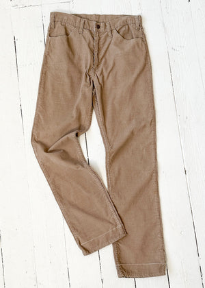 Vintage 1970s Levi's Tan Corduroy Pants