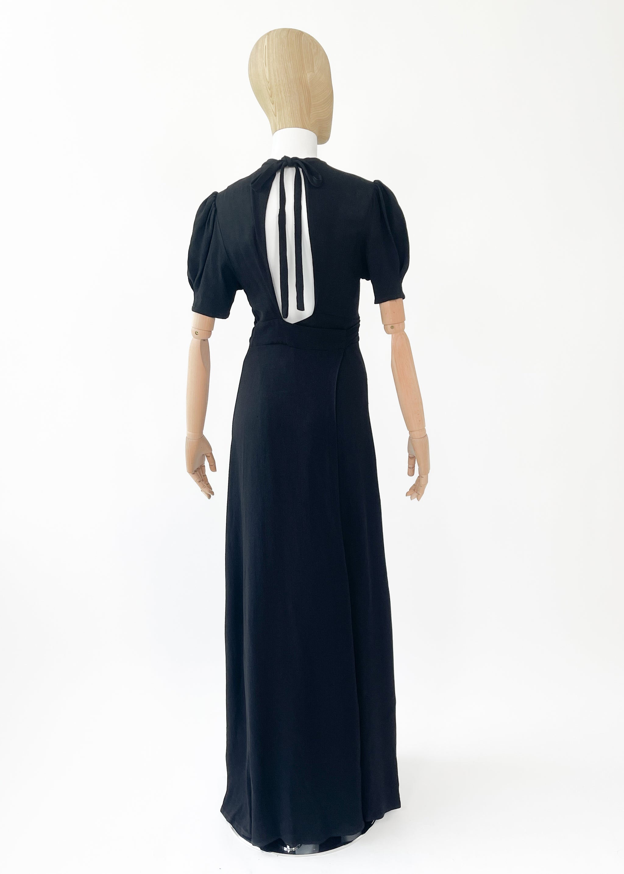 1970s Ossie Clark Moss Crepe Wrap Dress