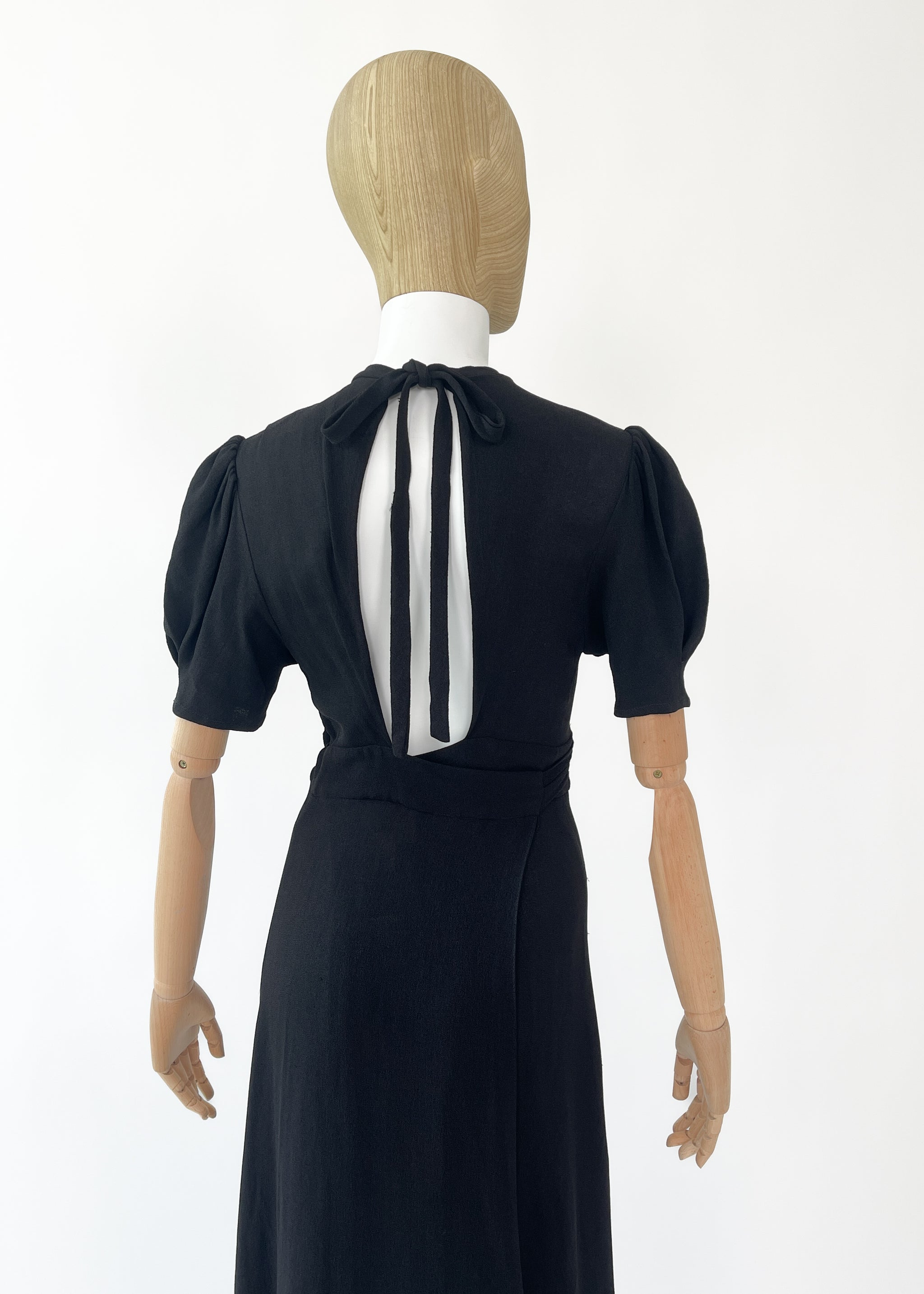 1970s Ossie Clark Moss Crepe Wrap Dress