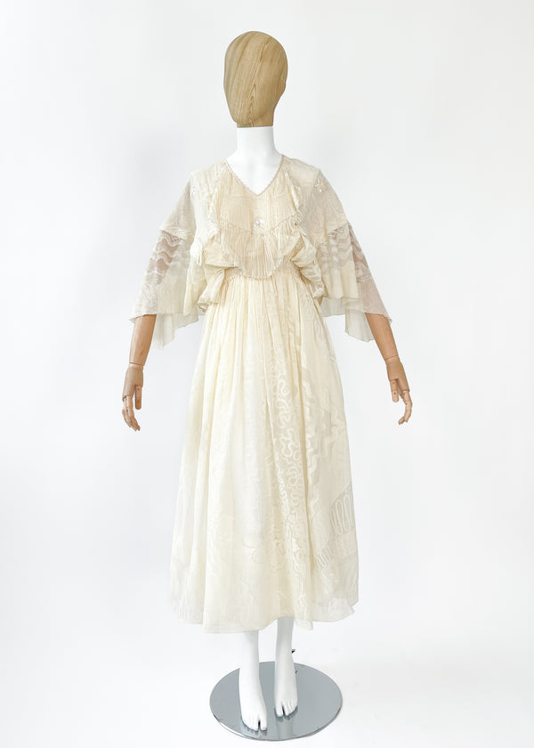 Sandra Rhodes Shells Vintage 1970s Zandra Rhodes Hand-Painted
