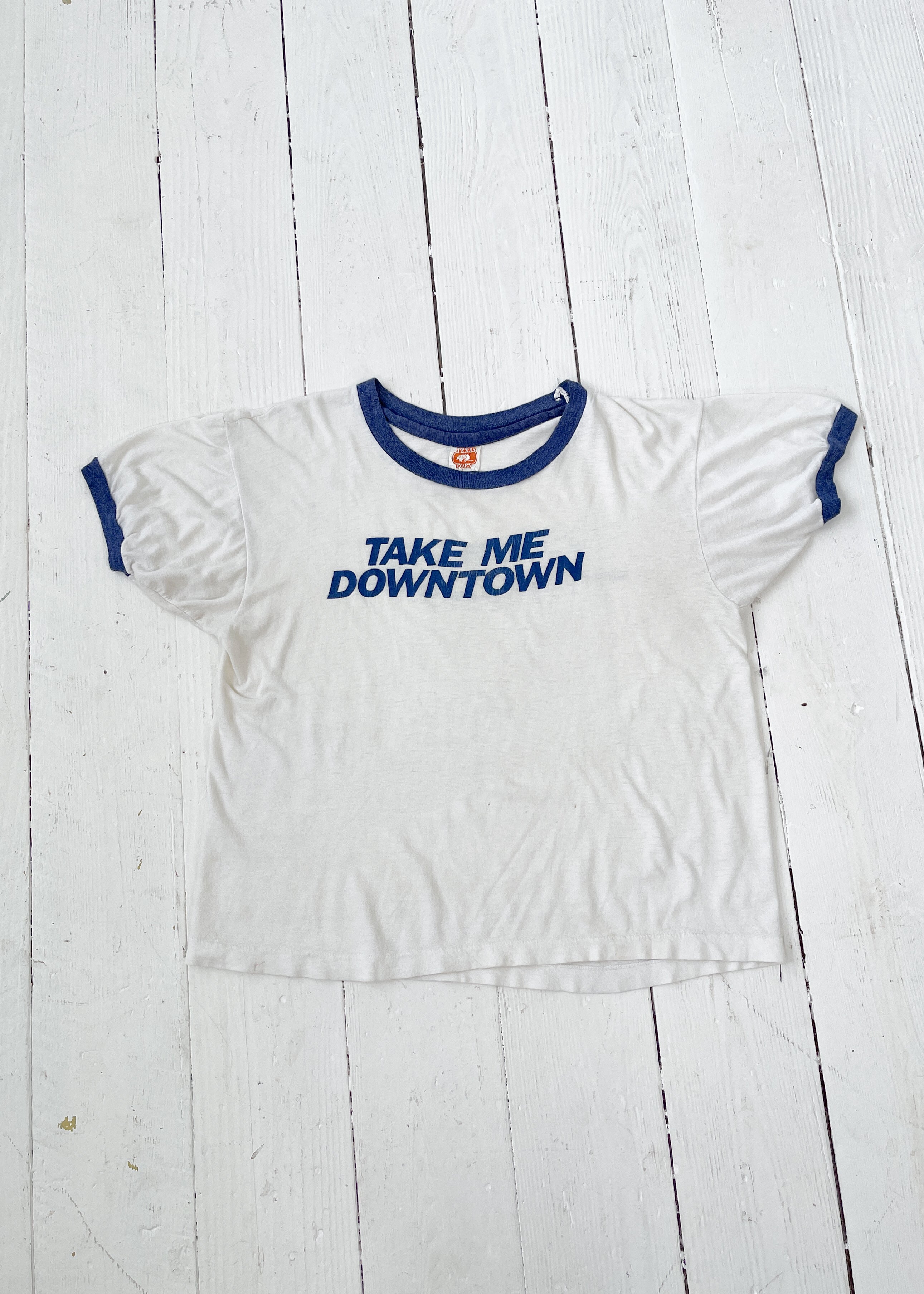 Vintage 1970s Paper Thin Ringer T-Shirt