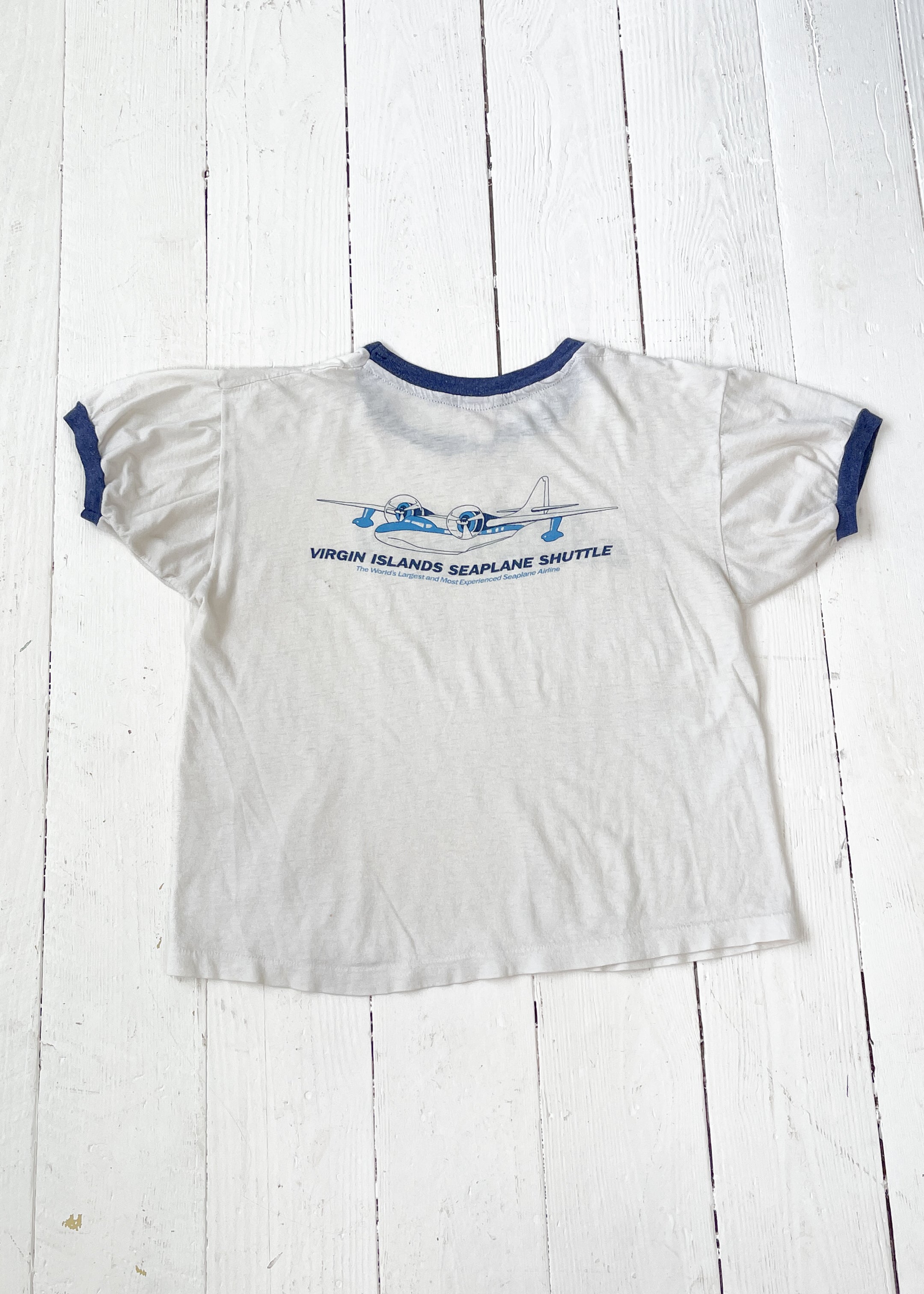 Vintage 1970s Paper Thin Ringer T-Shirt