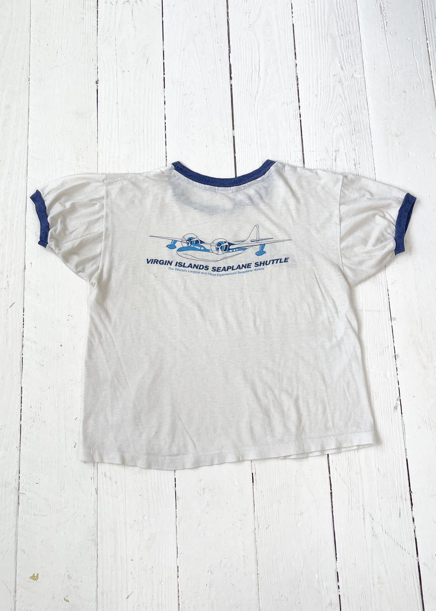 Vintage 1970s Paper Thin Ringer T-Shirt
