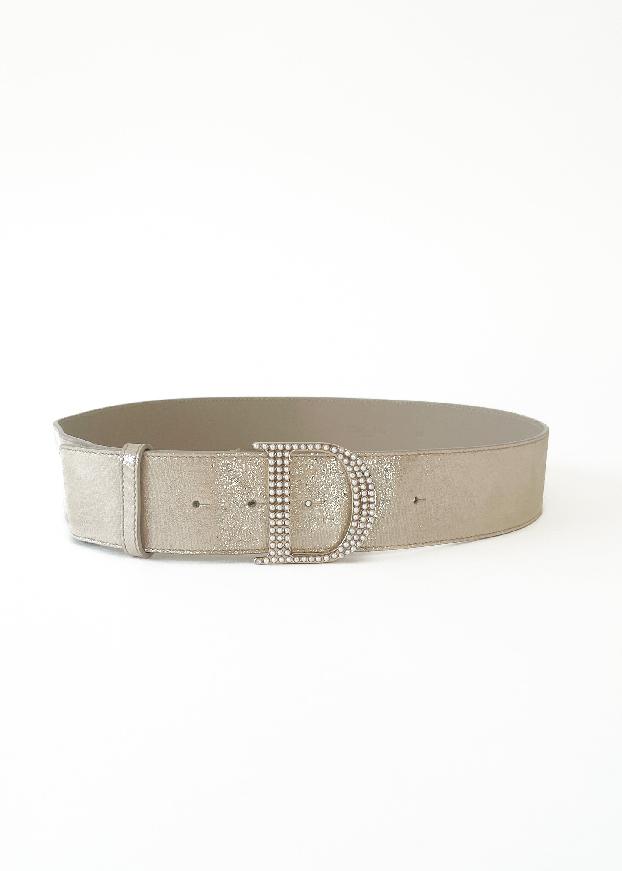 Vintage Christian Dior Pink Shimmer Belt
