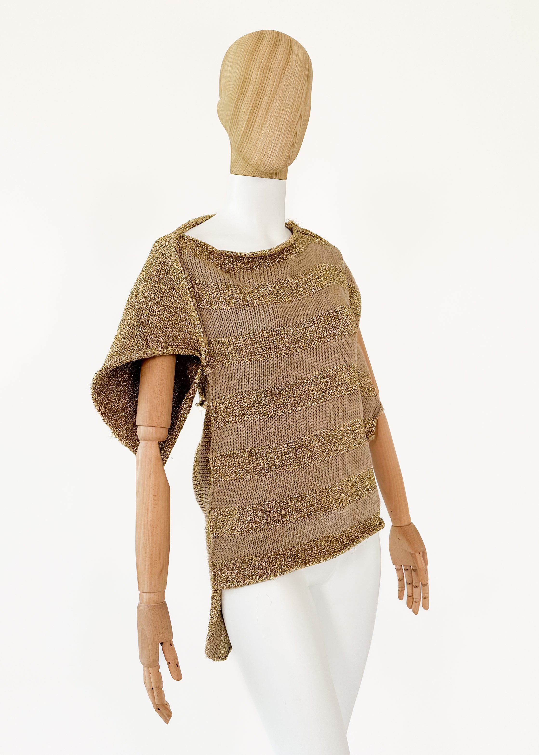 Comme des Garcons Metallic Knit Top Spring 1985